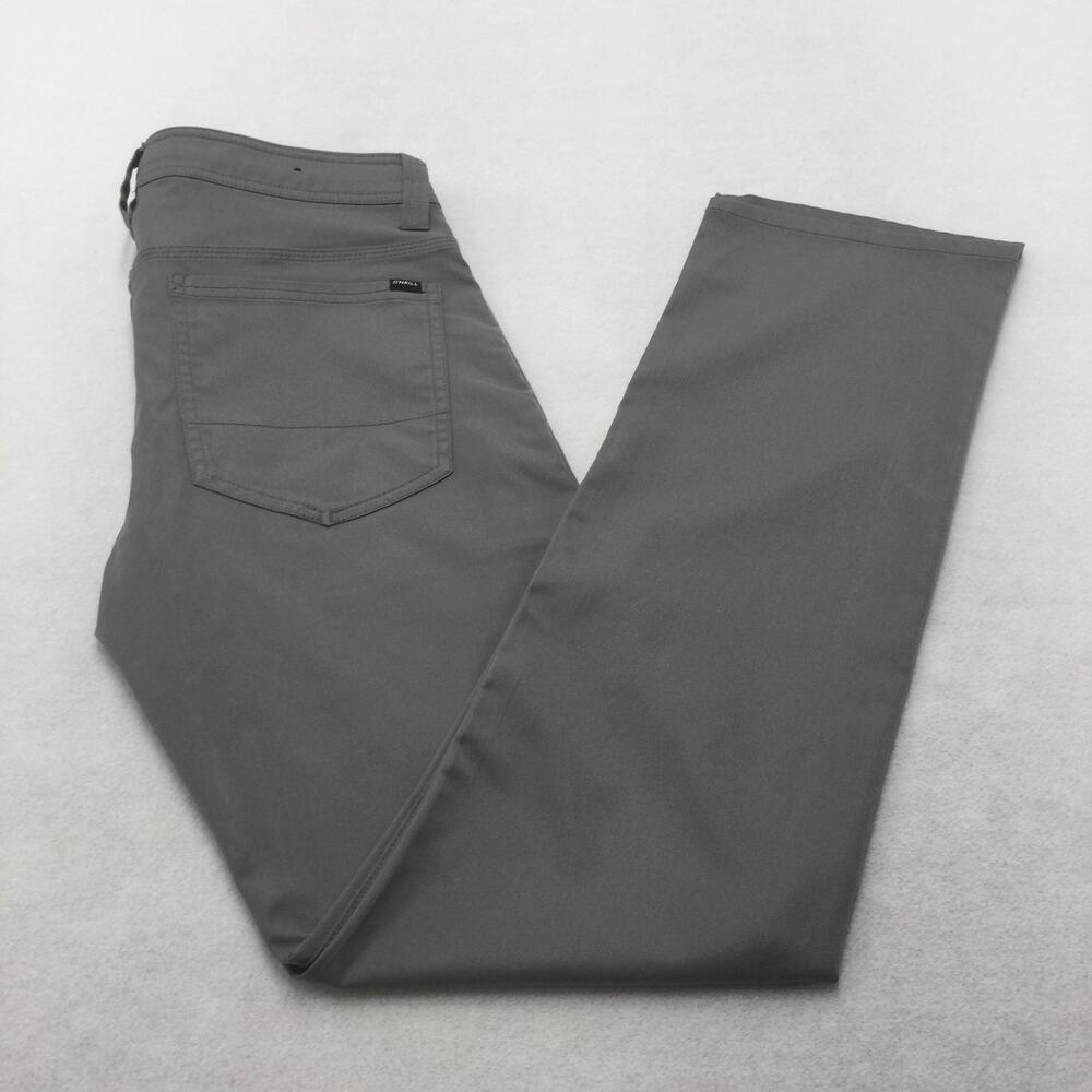 O'Neill Hybrid Pants Mens 29x32 Gray Chino Straight Leg Standard Fit Beach
